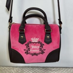 Juicy Couture Pink Velour Crossbody